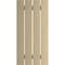 Ekena Millwork Rustic Four Board Spaced Board-n-Batten Smooth Faux Wood Shutters, 23 1/2W x 54H, PR SHUBSS23X54SMPR - alternate 2